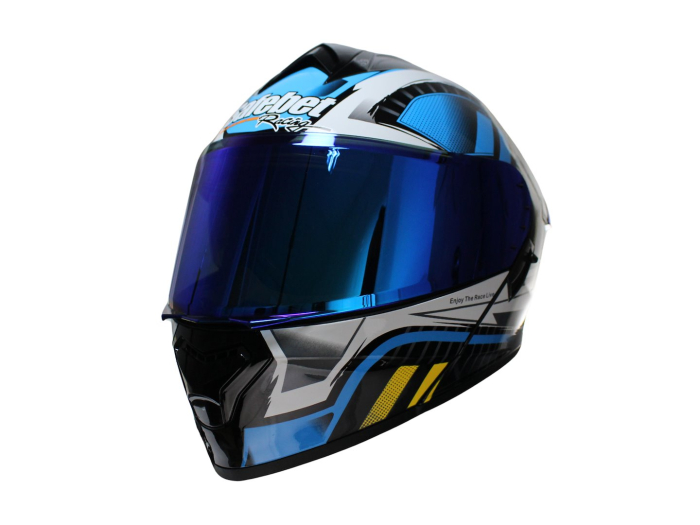 Casca moto rabatabila Safebet HF-130, Negru Albastru, XXL