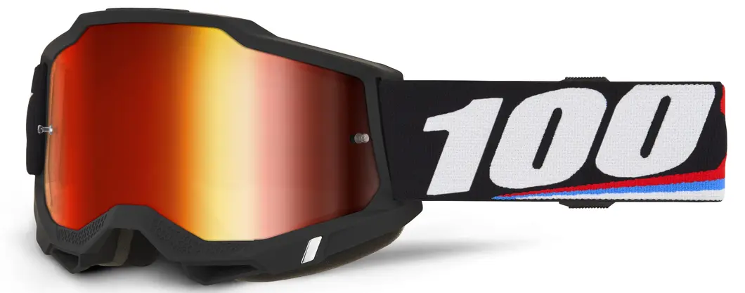 Ochelari cross 100% Accuri 2 Magnus, lentila oglinda rosie