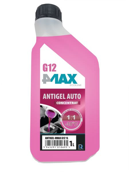 Antigel 4MAX G12 Rosu | Protecție Totală Motor