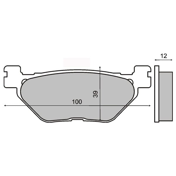 Placute Frana Sinter RMS Yamaha T-Max Spate - imagine 2