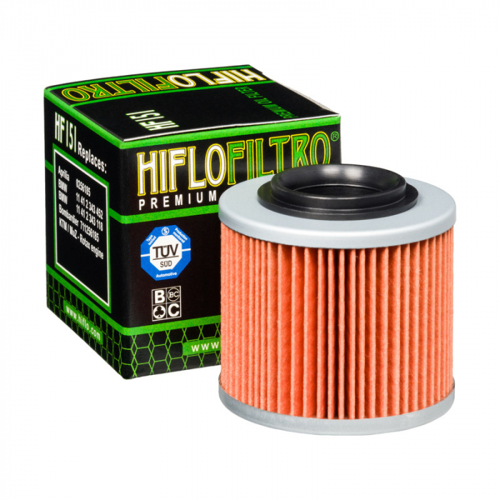 Filtru Ulei Hiflofiltro HF151 Moto Premium - imagine 2