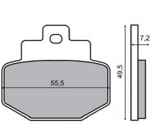 Placute Frana Spate Piaggio Hexagon RMS