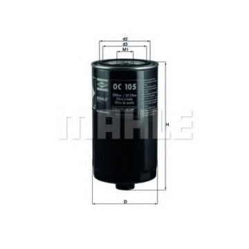 Filtru Ulei MAHLE OC 105 Original Volvo VW