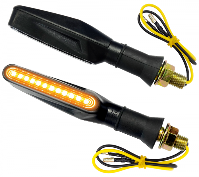 Set Semnalizari Mmx LED E-Mark, Stil Negru