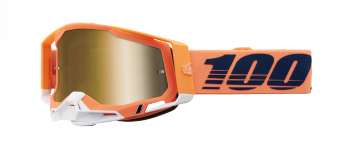 Ochelari 100% Racecraft 2 Coral cu lentilă oglindă