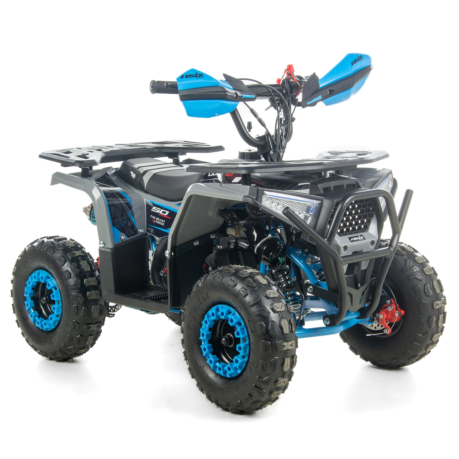 Mini ATV Asix Dusty 50cc, 2 Timpi, Roți 6 Inch, Electromotor