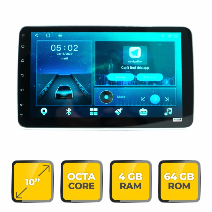 Navigatie Audiosystem 10" Android 4G | Autoplay