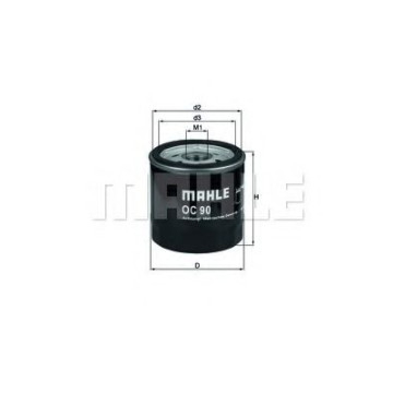 Filtru Ulei Mahle OC 90 OF Original Opel